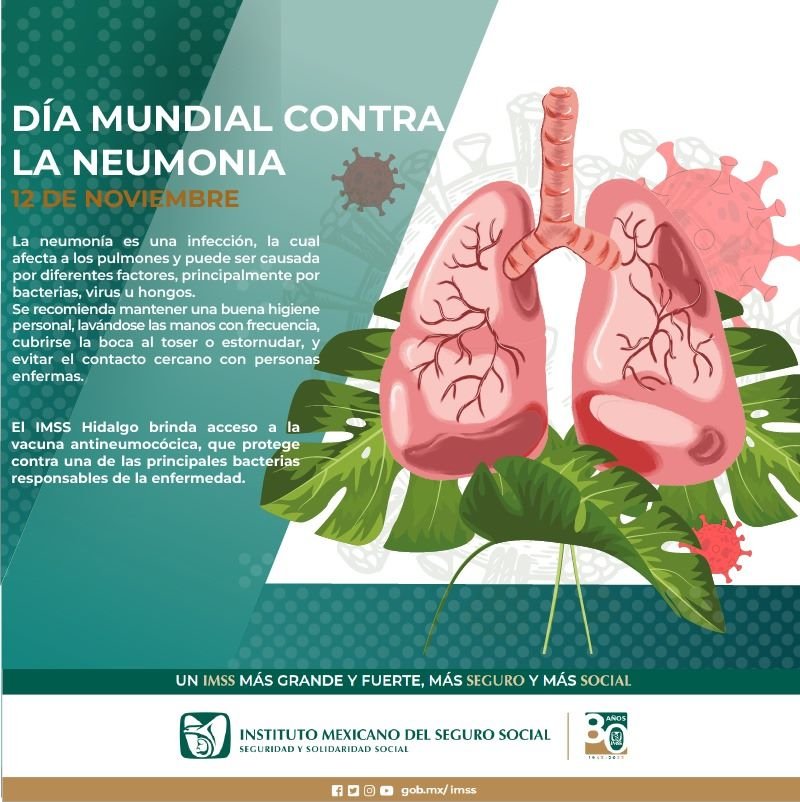 Conmemora IMSS Hidalgo Día Mundial Contra la Neumonía
