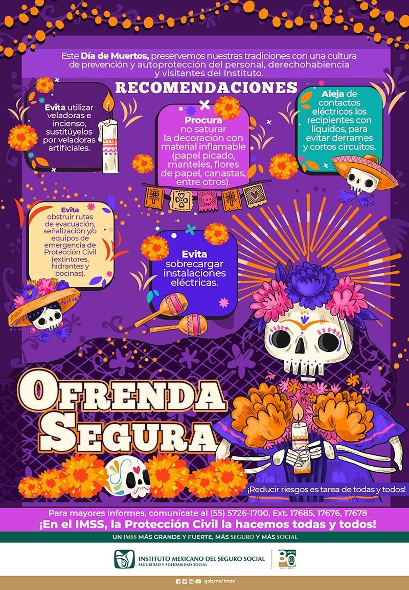 Emite IMSS Hidalgo Recomendaciones Para Una Ofrenda Segura