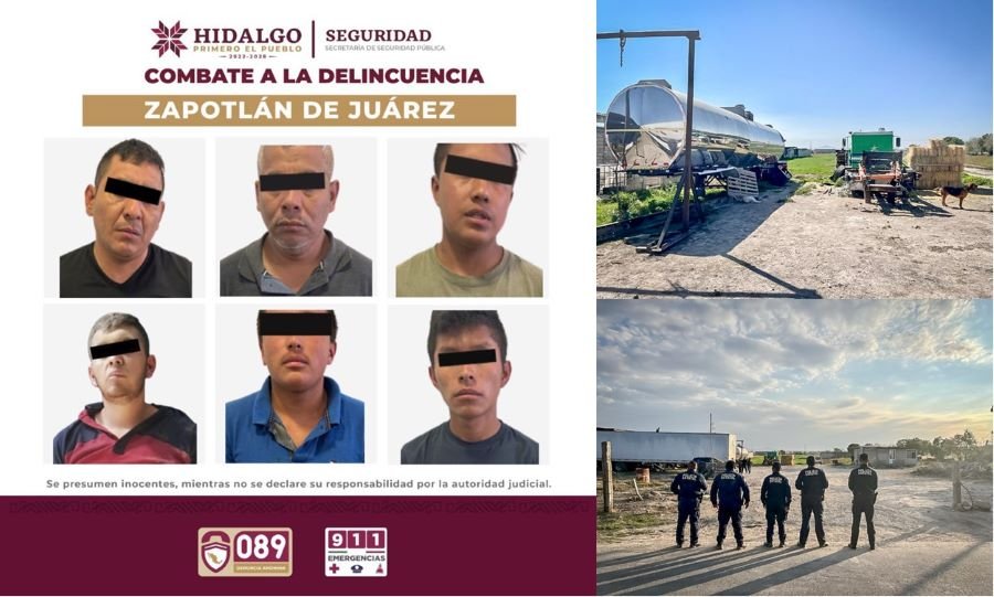 SSPH Detuvo a una Presunta Banda de Desvalijadores de Vehículos en el Municipio de Zapotlán