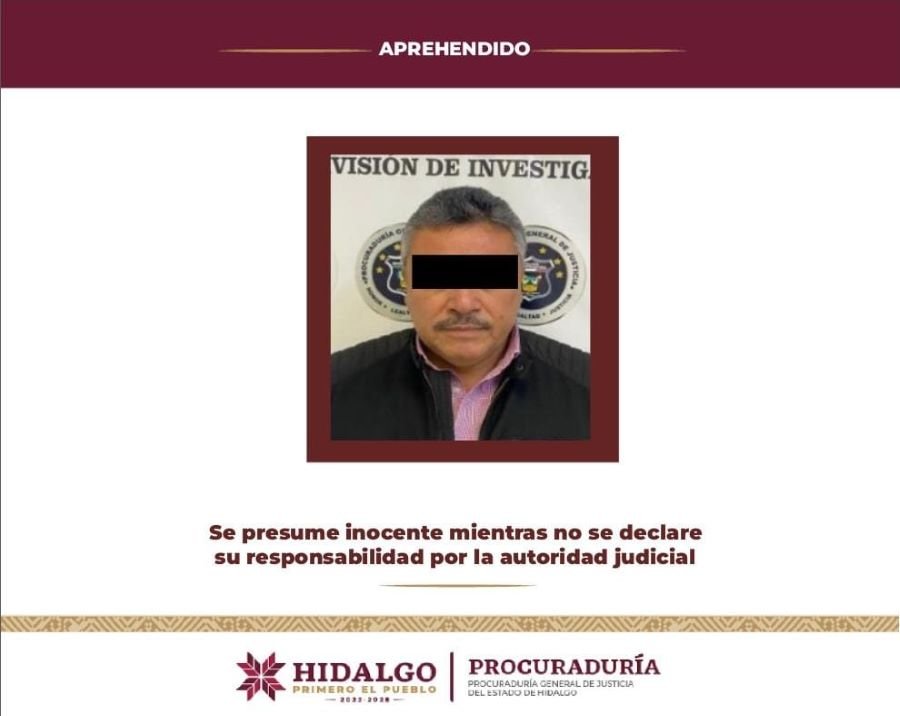 Exdirector de la Comisión Estatal del Agua y Alcantarillado de Hidalgo,  Aprehendido Por Peculado Agravado