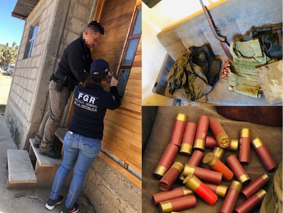 FGR Asegura Arma en Un Cateo Realizado en El Municipio de Singuilucan, Hidalgo