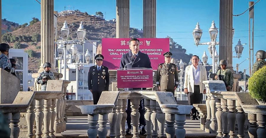 Guardia de Honor Conmemorativa Por el 104 Aniversario Luctuoso del Hidalguense Felipe Ángeles Ramírez