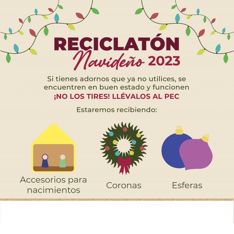 Realizan Acopio de Adornos Navideños Para Parque Ecológico Cubitos