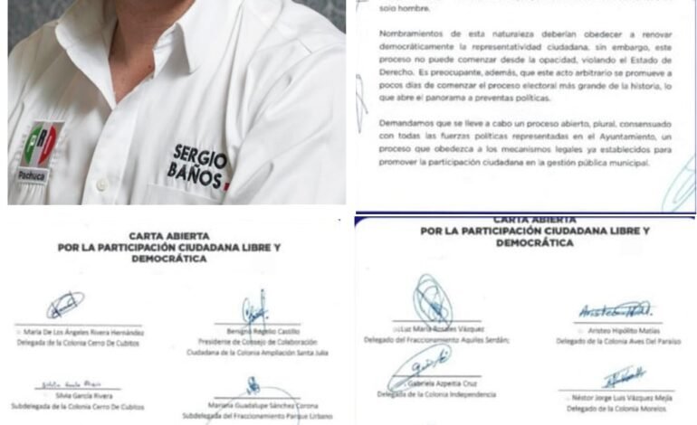 Regidores y Representantes Vecinales Acusan al Edil de Pachuca Sergio Baños de Arbitrario.