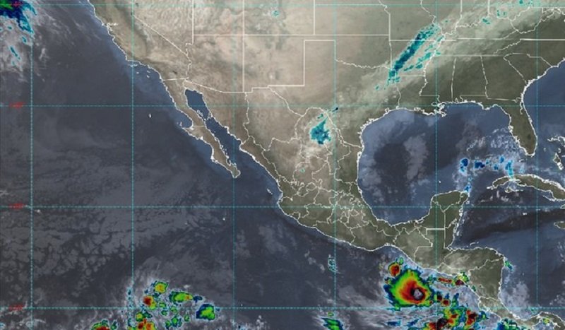 Se prevén lluvias de muy fuertes a puntuales intensas en el sureste del país y la Península de Yucatán
