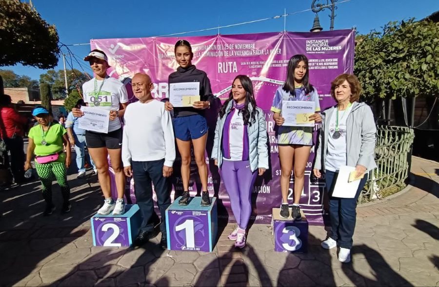 Tulancingo se Sumó Al Día Internacional de la Eliminación de la Violencia Contra la Mujer, Con Carrera Recreativa