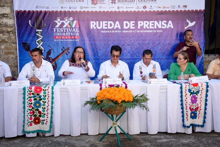 SEGOBH, SECULTAH,SSPEH, Presentaron el Programa del XXVI Festival de la Huasteca