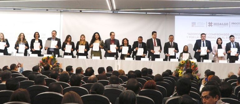Firma Hidalgo “Compromisos Anticorrupción y por la Integridad”