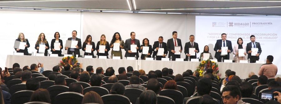 Firma Hidalgo “Compromisos Anticorrupción y por la Integridad”