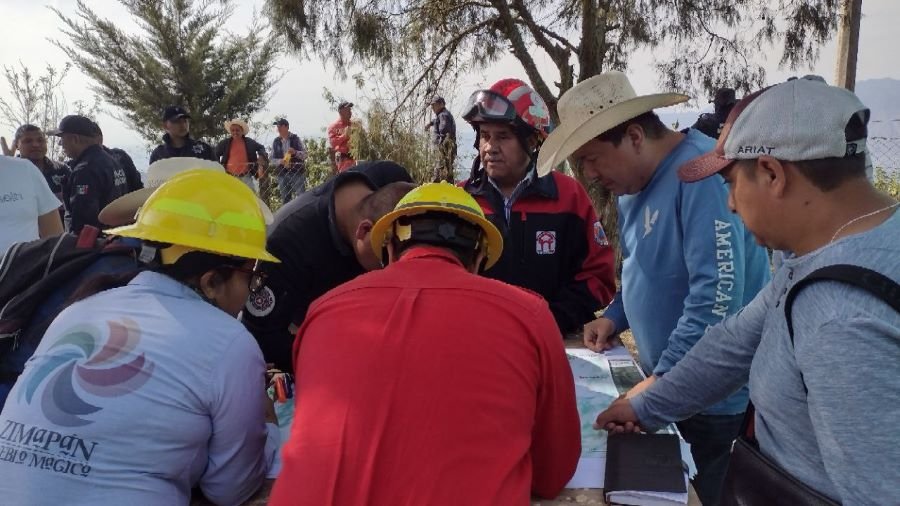 Gobierno de Hidalgo Emprendió Acciones Oportunas Para Combatir Incendio Forestal en Los Mármoles