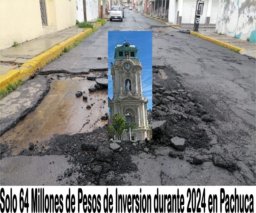 Presupuesto para Pachuca Mil 200 Millones de Pesos, Solo 64.7 Para Inversión Pública y 545 Millones Para Sueldos