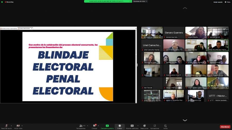 Capacita PGJEH a Personal de SEPH Para Evitar Delitos Electorales