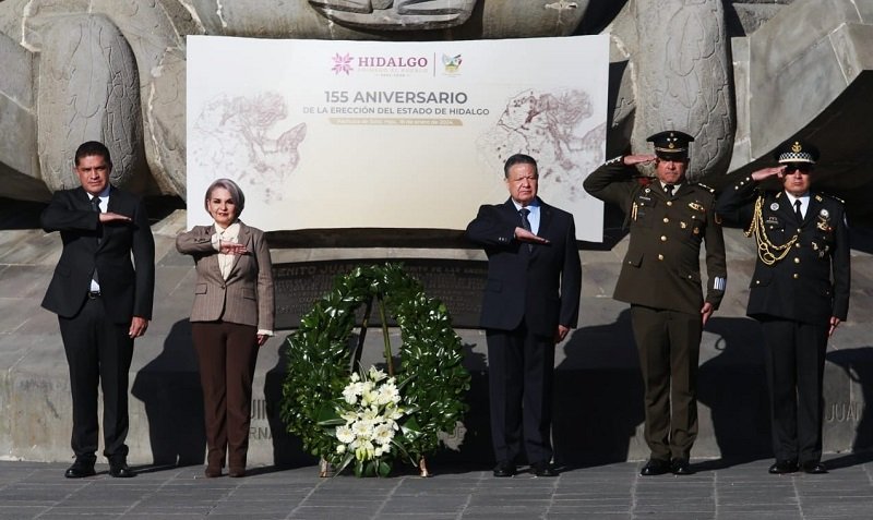 Julio Menchaca Encabezo el 115 Aniversario de la Erección del Estado de Hidalgo
