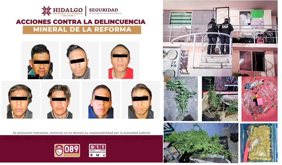 Desarticula SSPH Dos Grupos Delictivos Que Operaban en Mineral de La Reforma y Tlaxcoapan