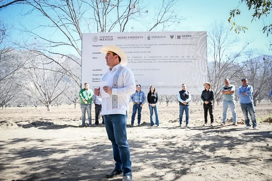 Entrega Saderh Modernización de Módulo de Riego en Metztitlán