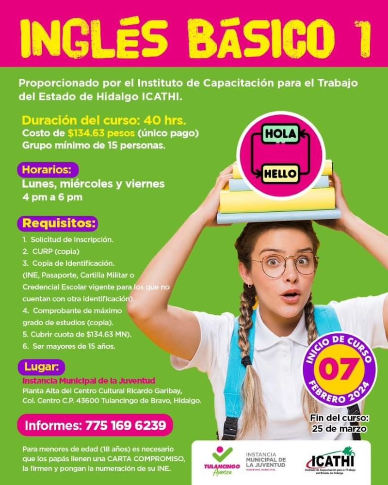 Inicia Curso de Inglés Básico Para Jóvenes de Tulancingo