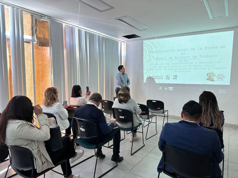 Orienta IMSS Hidalgo a Patrones Sobre Determinación de la Prima en el Seguro de Riesgos de Trabajo en Tula de Allende