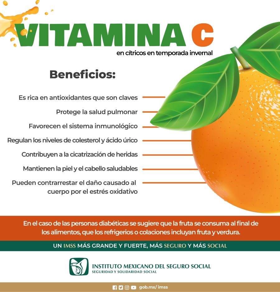 Recomienda IMSS Hidalgo Consumir Cítricos en Temporada Invernal