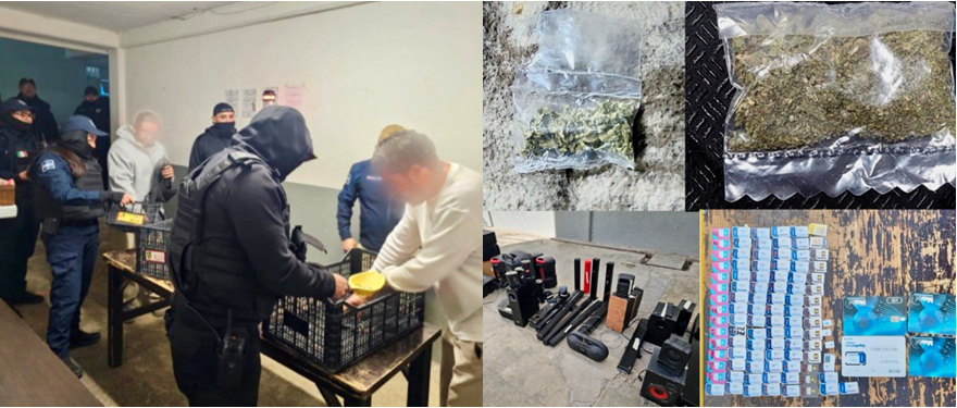 SSPH Realiza Operativo de Supervisión en el Cereso de Tulancingo