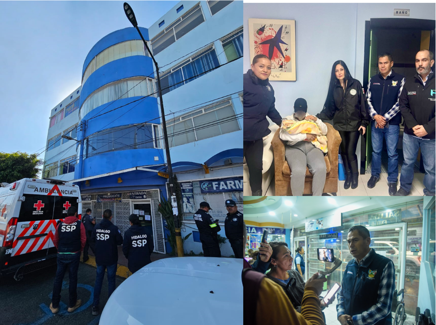 Autoridades del Estado de México e Hidalgo Localizaron con Vida al Bebé Raptado en la Colonia El Renacimiento, en Pachuca