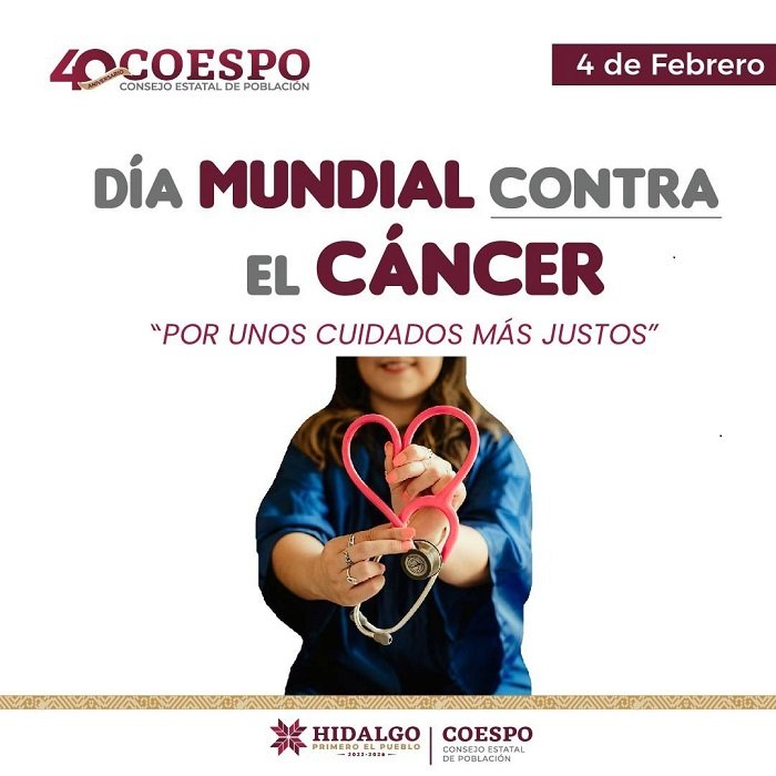 Día Mundial Contra el Cáncer, 4 de febrero en Hidalgo al 2022, los Tumores Malignos son la Tercera Causa de Mortalidad con 2 Mil 152 Defunciones