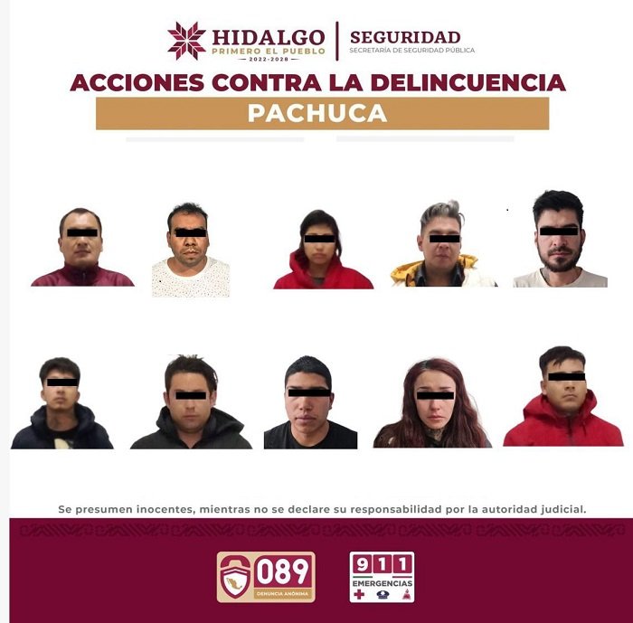 Desarticula SSPH a Banda Dedicada al Robo de Tiendas