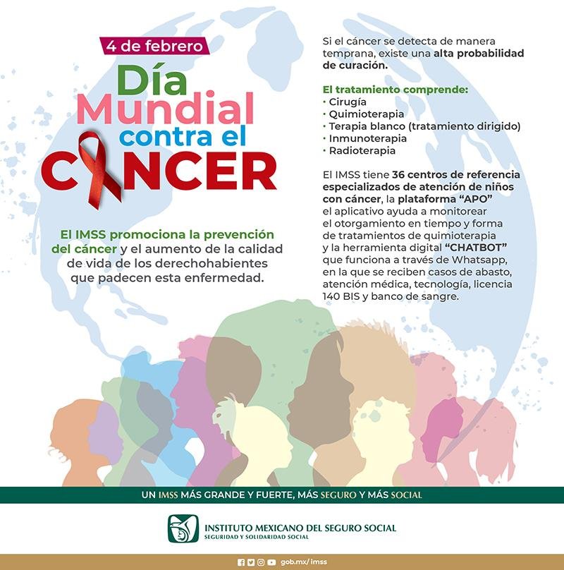Conmemora IMSS Hidalgo Día Mundial Contra el Cáncer