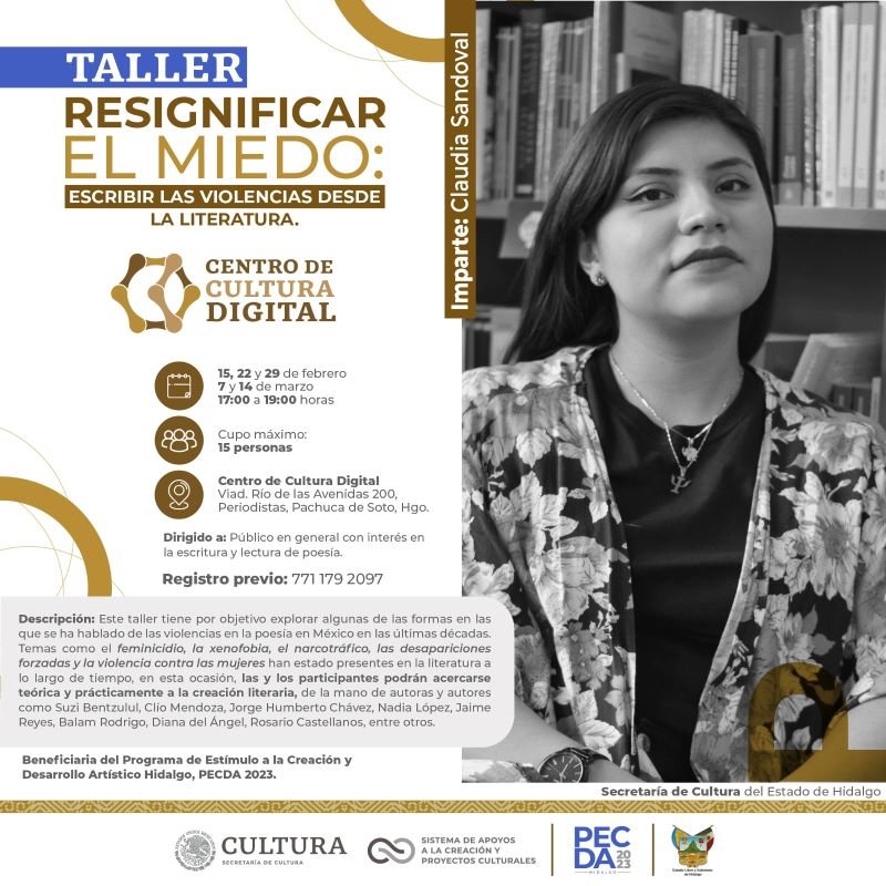 Imparte Escritora Claudia Sandoval Taller Sobre Resignificar el Miedo