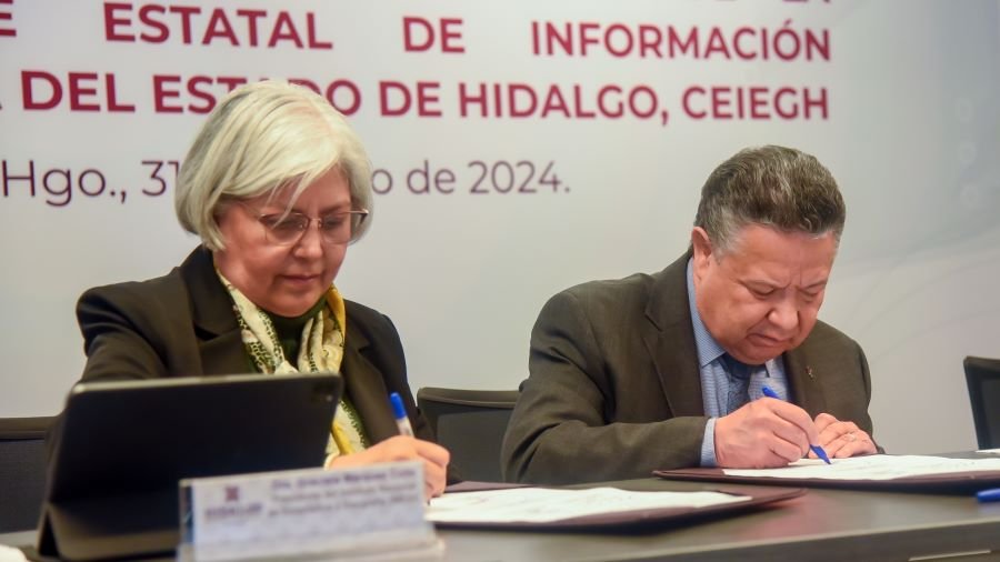 Signan INEGI y Gobierno de Hidalgo Convenio de Colaboración