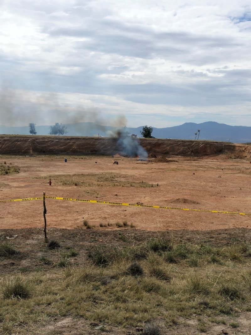 La alcaldía de Tulancingo Lleva a Cabo Quema de la Pirotecnia Incautada en Diversos Operativos.