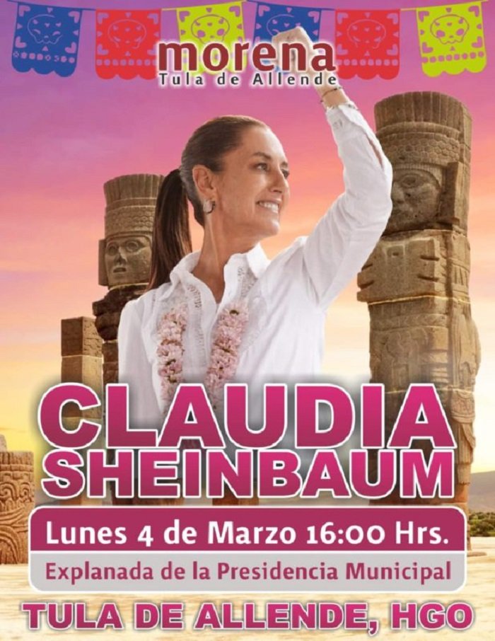 Hoy Lunes, Claudia Sheinbaum Visita Tula de Allende, Hidalgo