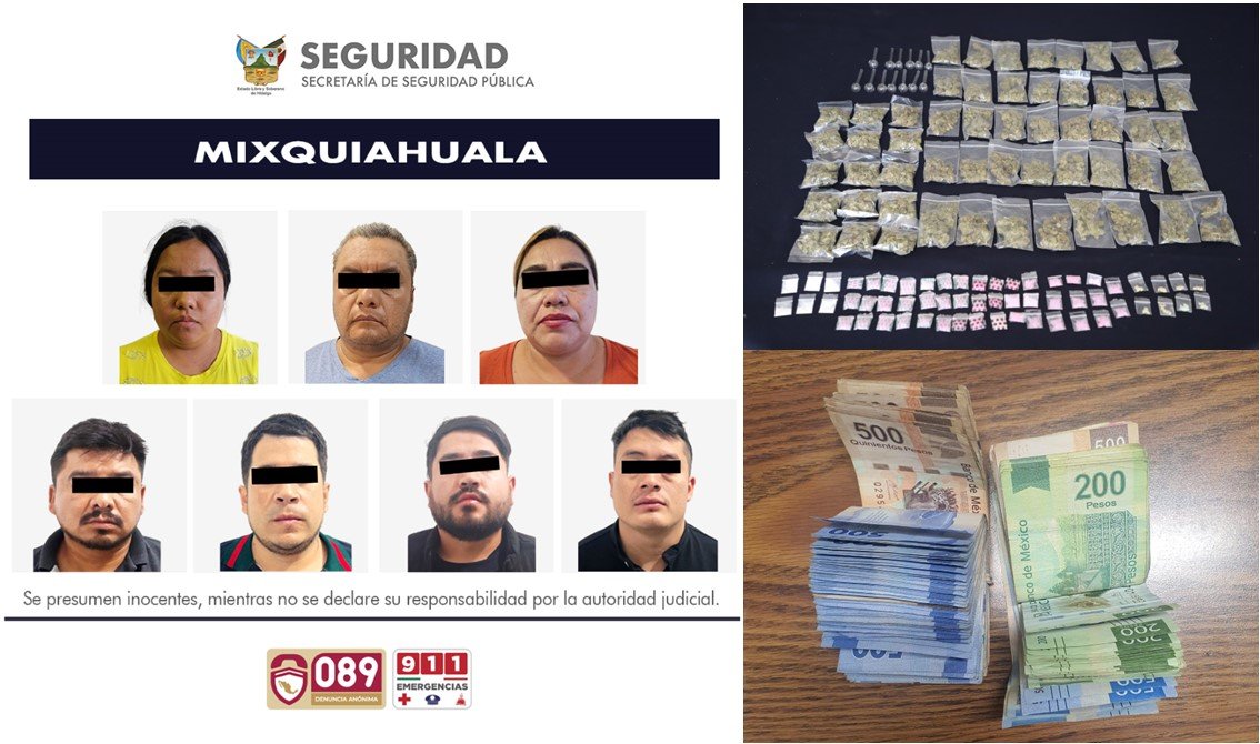 Desmantela SSPH Punto de Narcomenudeo en Mixquiahuala