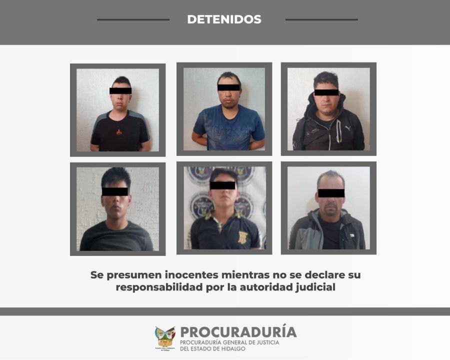 En Operativos en CD Sahagún y Tepeapulco PGJEH y AIC Aseguraron a Siete Personas, Armas de Fuego, Cargadores, Cartuchos Útiles, Droga