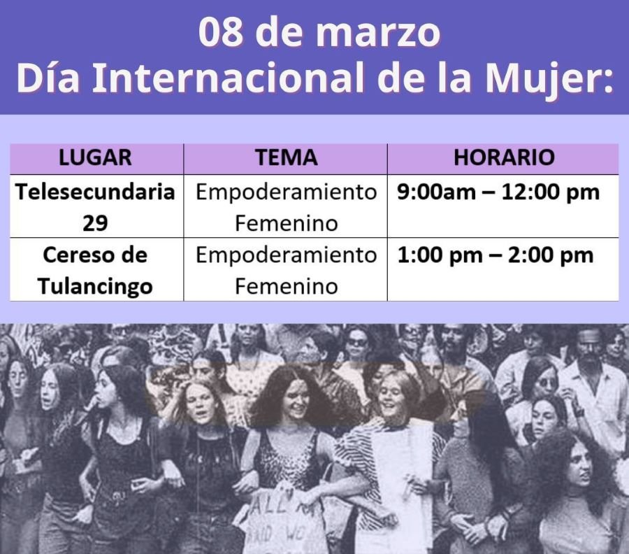 Instancia Municipal de las Mujeres tendrá varias actividades durante marzo