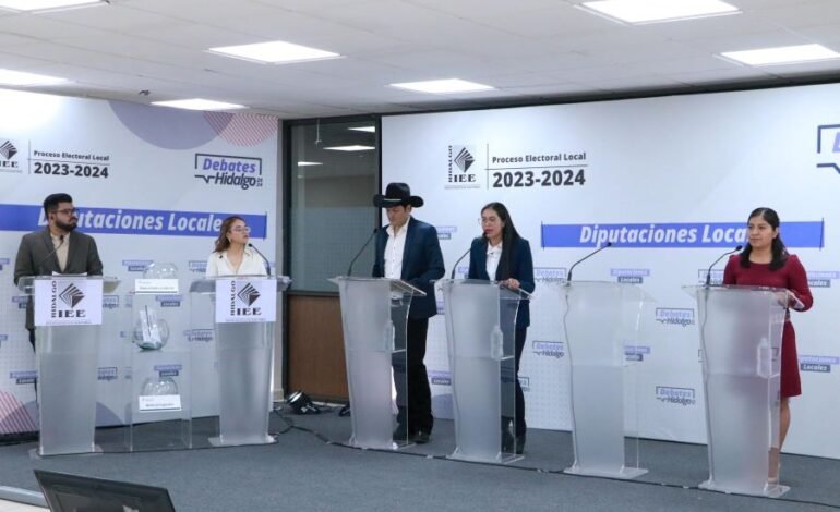 IEEH Realiza Debate de Diputaciones Locales del Distrito 06 Huichapan Con Tres de Cinco Aspirantes