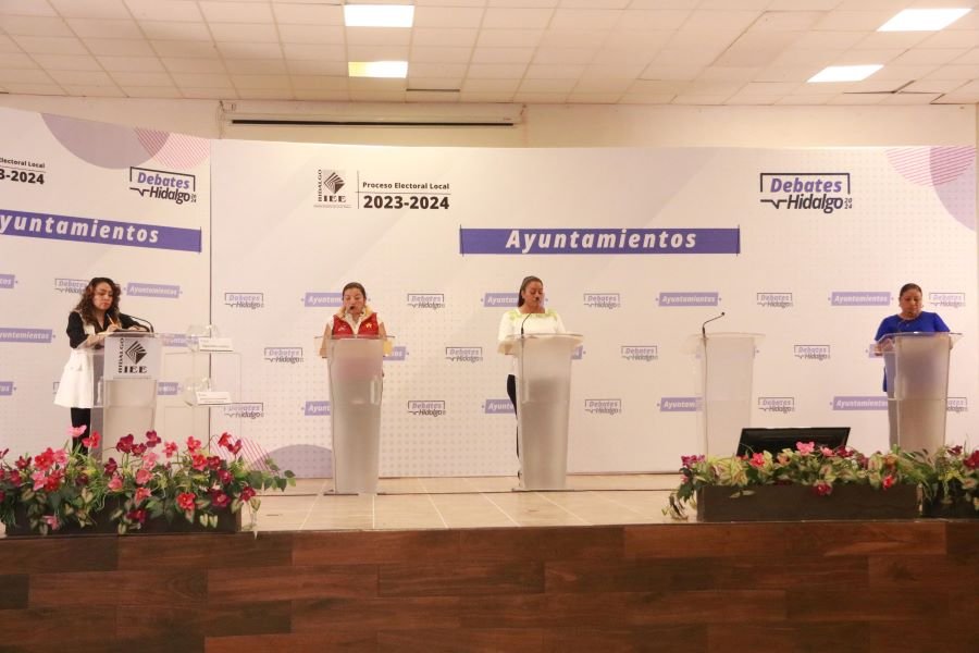 IEEH Realiza Debates de Ayuntamientos de Chilcuautla y Santiago de Anaya
