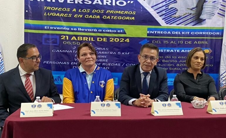 Presentan Carrera Atlética del 55 Aniversario de La Secundaria  General 2