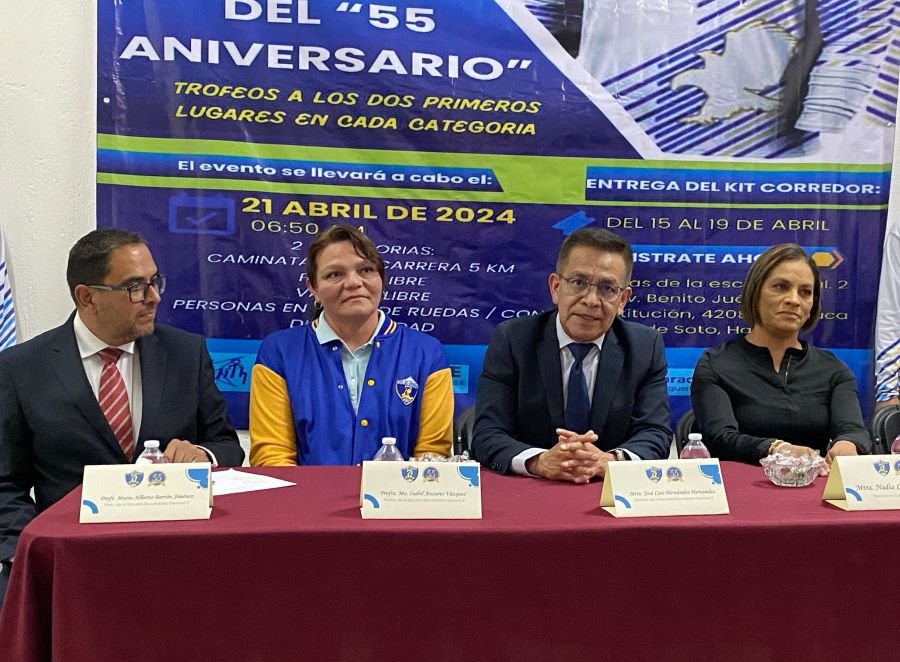 Presentan Carrera Atlética del 55 Aniversario de La Secundaria  General 2