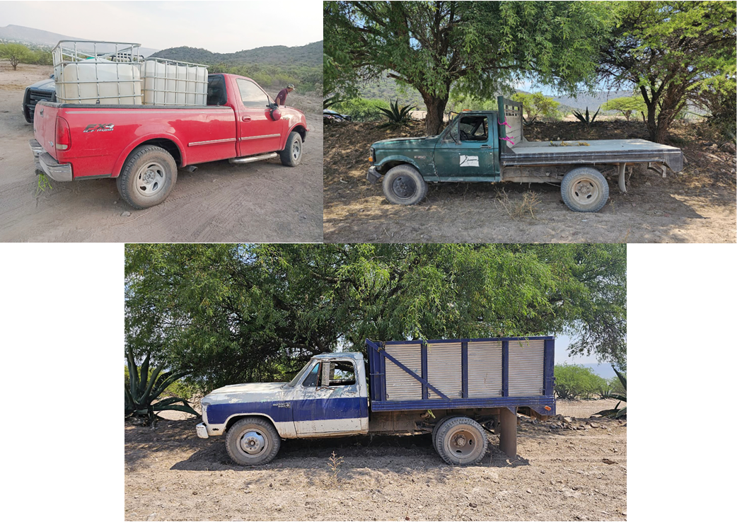 SSPH Asegura Cinco Vehículos y Combustible en Recorridos Preventivos