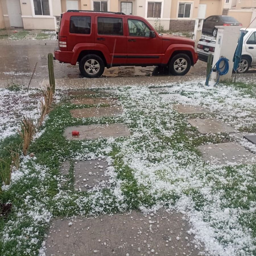 Caída de Granizo al Norte del Municipio de Zempoala