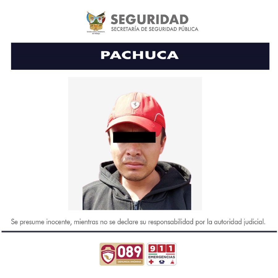 Detiene SSPH a Presunto Narcomenudista Involucrado En Robo De 600 Mil Pesos
