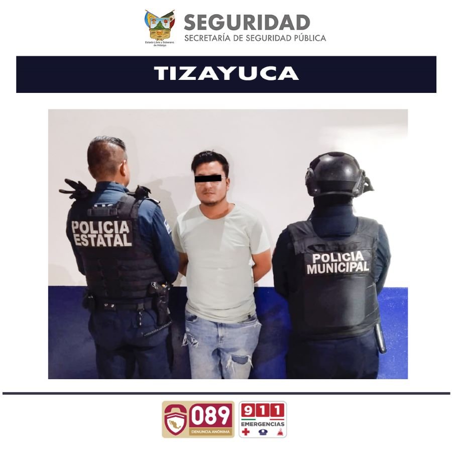 SSPH asegura dos vehículos y un arma, en Tizayuca