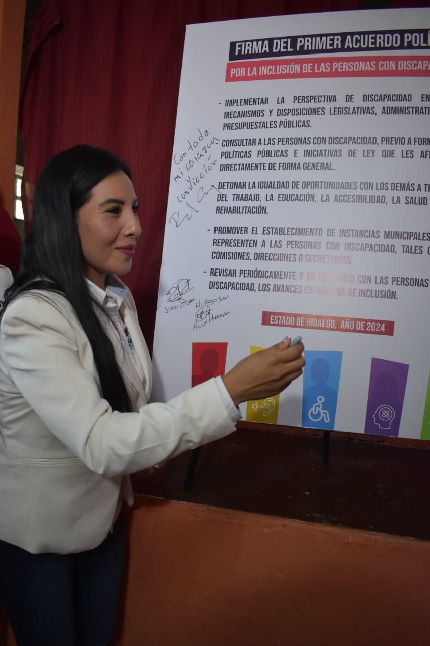 Hidalgo Será Pionero En Inclusión De Personas Con Discapacidad: Hilda Miranda