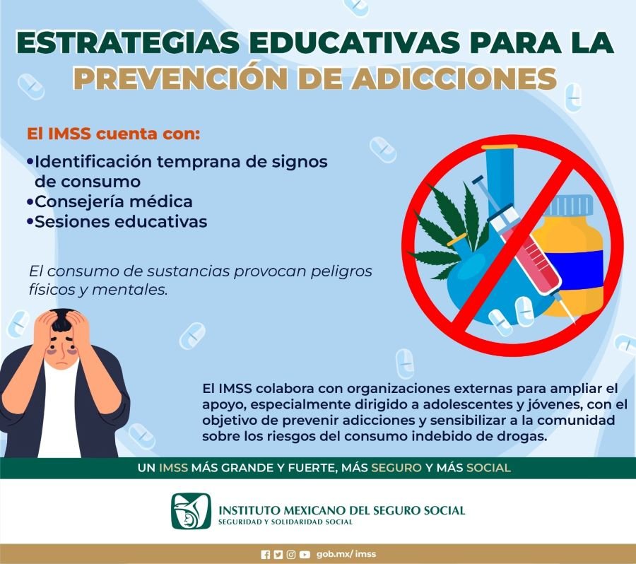 Brinda IMSS Hidalgo Estrategias de Atención Para Prevenir Adicciones