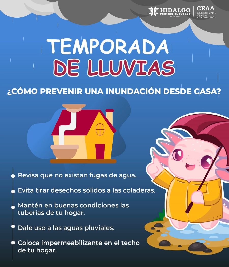 CEAA Informa a la Población Sobre Las Medidas a Tomar Con Las Lluvias de los Siguientes Días