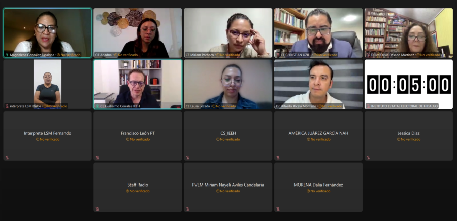 IEEH concluye Sesión de Seguimiento a los 102 Cómputos de las Elecciones Hidalgo 2024