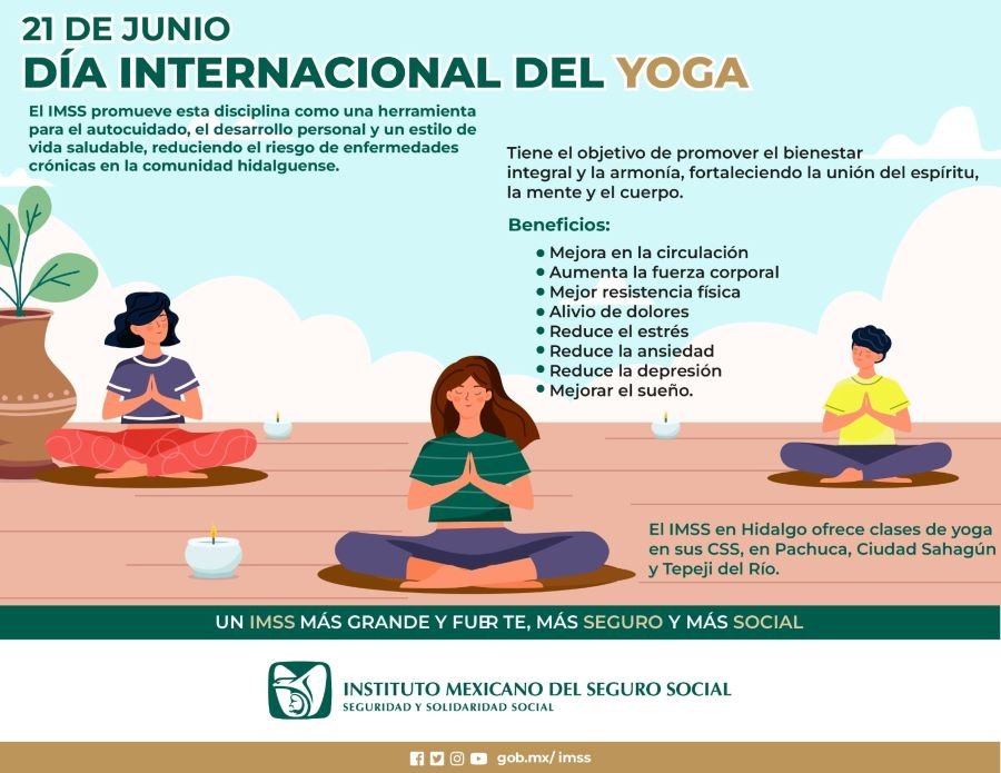 Imparte IMSS Hidalgo Clases de Yoga en Centros de Seguridad Social Para Lograr el Bienestar Integral