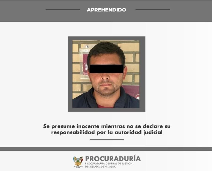 Detiene PGJEH a probable responsable de desaparición cometida por particulares; también es investigado por feminicidio