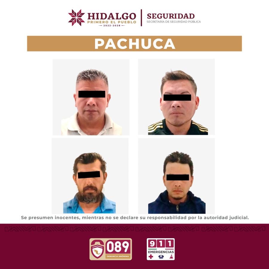 SSPH Detiene a Banda Dedicada a la Extorsión y Robo Con Violencia