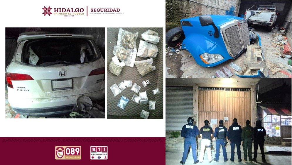 Asegura SSPH Predio Relacionado Con Narcomenudeo y Desmantelamiento de Vehículos